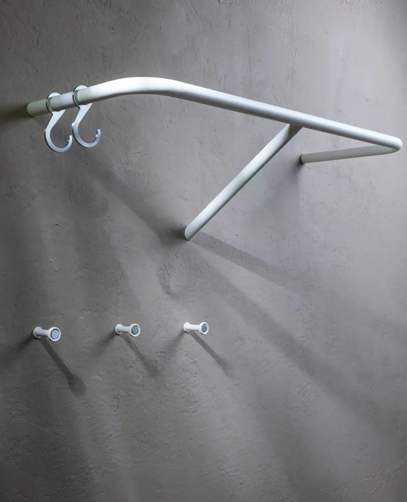 TINY SILVER Wall Hooks Set of 3 – Aluminium Stainless Steel Minimalist — Ansicht 13