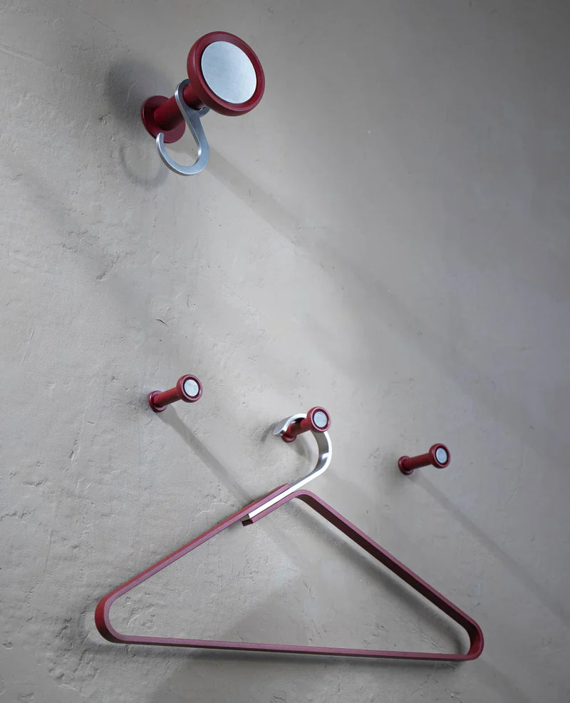 TINY SILVER Wall Hooks Set of 3 – Aluminium Stainless Steel Minimalist — Ansicht 4