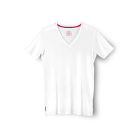 T-Shirt V-Neck White made of Supima® Cotton – Slim & Regular — Ansicht 1