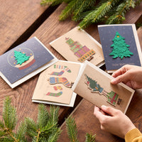 5 Christmas cards per set – Seed paper with wildflowers — Ansicht 3