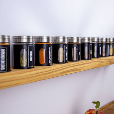 SPEZIE spice rack with wooden shakers
