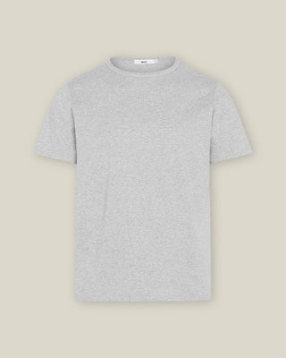 Freigestelltes Damen Boyfriend T-Shirt aus Bio-Baumwolle in Grau Melange