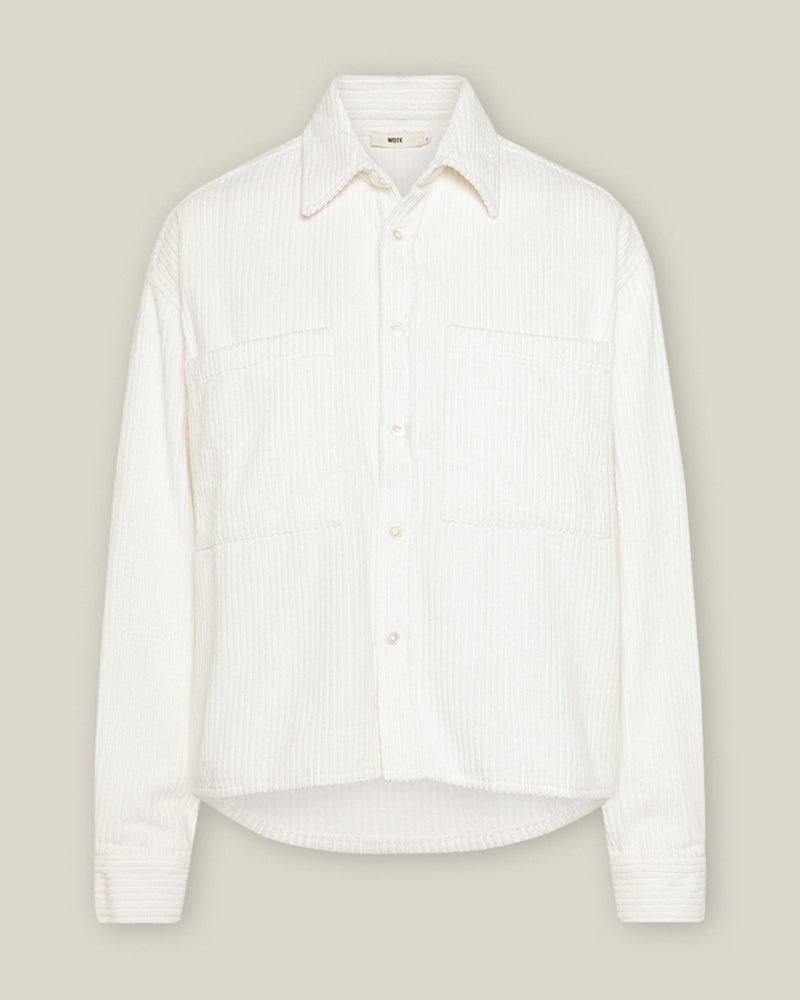 Cord Overshirt Organic Cotton Offwhite Oversized Damen — Ansicht 6