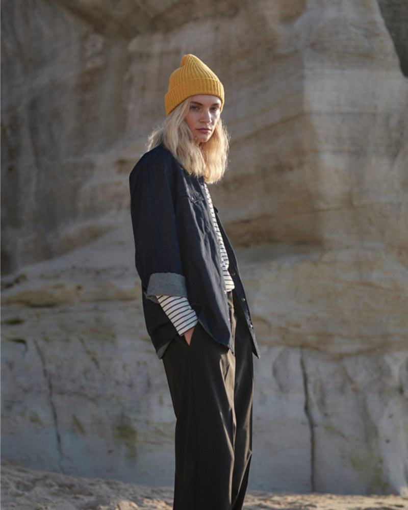 Dark Denim Hemd – Organic Cotton | Oversized Fit | Made in Portugal — Ansicht 6