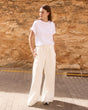 Geripptes T-Shirt aus Bio-Baumwolle – Soft & Stretchig | Made in Portugal