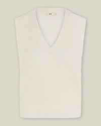 Merino Wool V-Neck Knitted Sweater – GOTS certified, ethically made in Italy — Ansicht 8