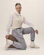 Merino Wool V-Neck Knitted Sweater – GOTS certified, ethically made in Italy