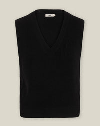 Merino Wool V-Neck Knitted Sweater – GOTS certified, ethically made in Italy — Ansicht 5