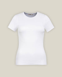 Ribbed T-Shirt Soft Stretch Organic Cotton Made in Portugal — Ansicht 7