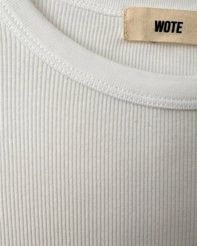 Ribbed T-Shirt Soft Stretch Organic Cotton Made in Portugal — Ansicht 5