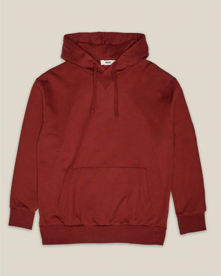 Herren Hoodie in Burned Red im Relaxed Fit – Freisteller Frontansicht
