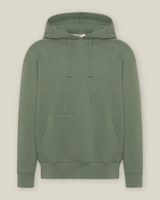 Herren Hoodie in Olive im Relaxed Fit – Freisteller Frontansicht