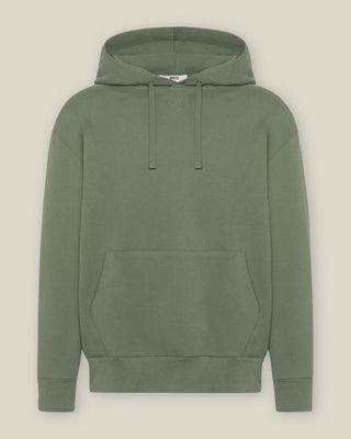 Herren Hoodie in Olive im Relaxed Fit – Freisteller Frontansicht