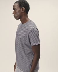 Men's Striped T-Shirt Regular Fit – Organic Cotton & Recycled Polyester — Ansicht 3