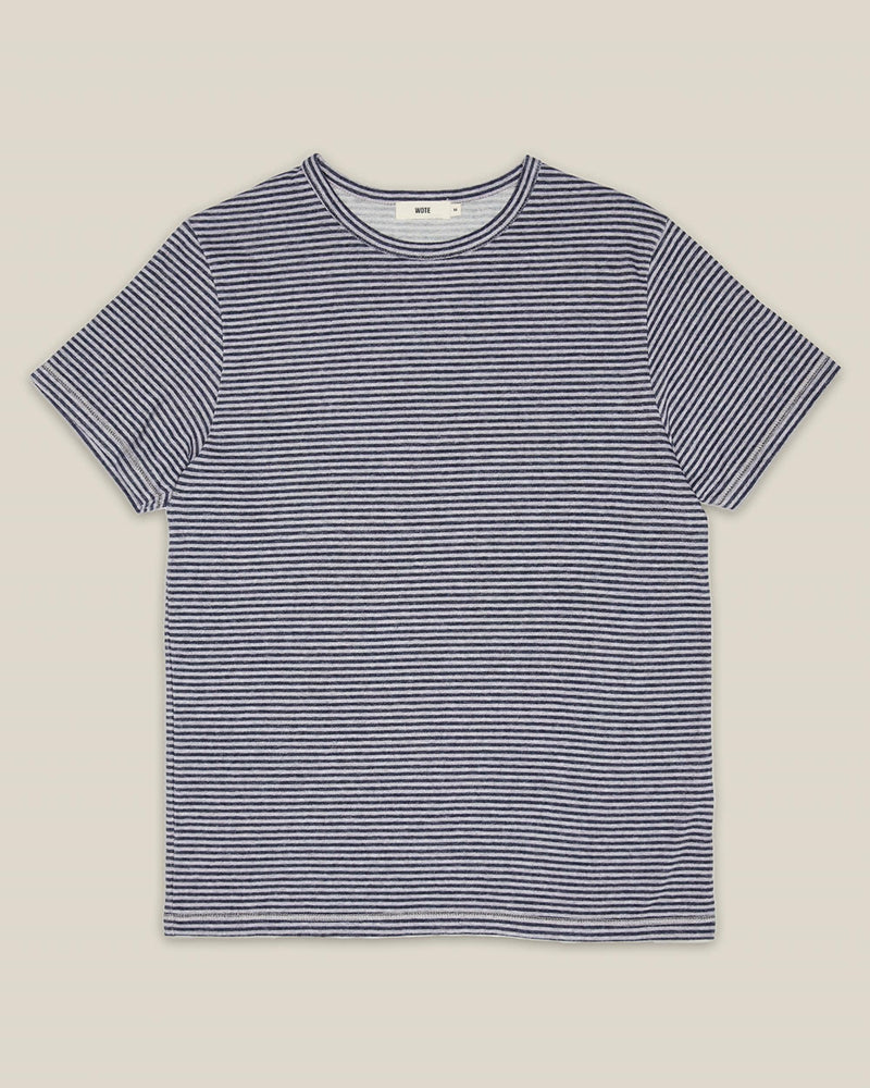 Men's Striped T-Shirt Regular Fit – Organic Cotton & Recycled Polyester — Ansicht 6