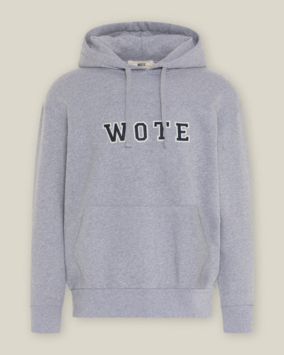 WOTE Logo Hoodie Organic Cotton Oversized College Patches
