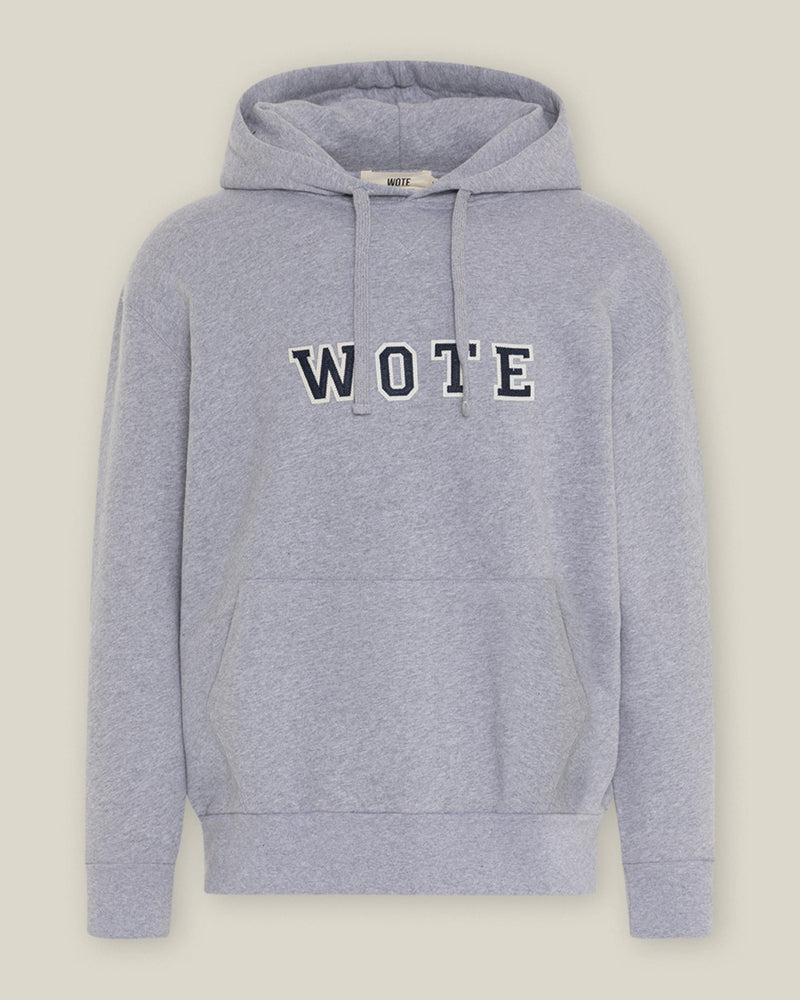 WOTE Logo Hoodie Organic Cotton Oversized College Patches — Ansicht 4