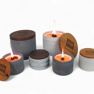 Fjoer | Wachsfresser Ø10cm aus Beton – Innovativ | Nachhaltig | Stilvoll