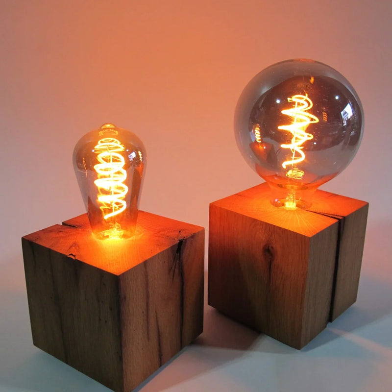 Skumring Bedside Lamp Oak Wood Handmade Dimmable — Ansicht 2