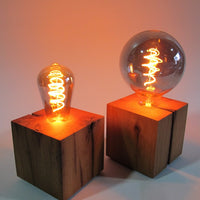 Skumring Bedside Lamp – Oak Wood | 12x12cm | handmade — Ansicht 2