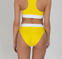 Bikini Slip High Waist ECONYL® UPF50+ Schutz Nachhaltig — Ansicht 3