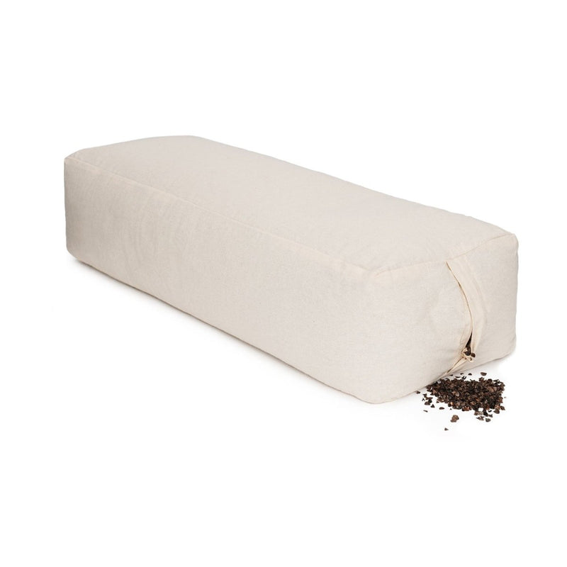 Yoga und Pilates Rechteckbolster BASIC – Buchweizenschalen, Baumwolle — Ansicht 16
