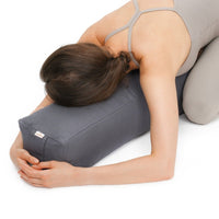 Yoga und Pilates Rechteckbolster BASIC – Buchweizenschalen, Baumwolle — Ansicht 10