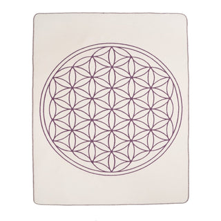 Yogadecke Blume des Lebens – 100 % Baumwolle | Regional gefertigt | Nachhaltig & vielseitig