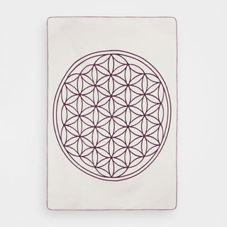 Yogadecke Blume des Lebens – 100 % Baumwolle | Regional gefertigt | Nachhaltig & vielseitig