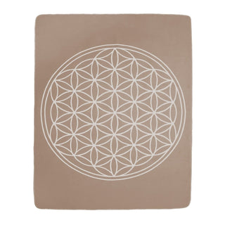 Yogadecke Blume des Lebens – 100 % Baumwolle | Regional gefertigt | Nachhaltig & vielseitig