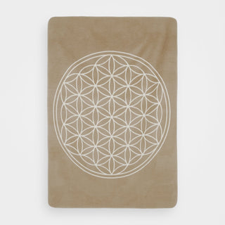 Yogadecke Blume des Lebens – 100 % Baumwolle | Regional gefertigt | Nachhaltig & vielseitig