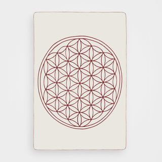 Yogadecke Blume des Lebens – 100 % Baumwolle | Regional gefertigt | Nachhaltig & vielseitig