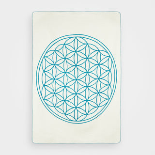 Yogadecke Blume des Lebens – 100 % Baumwolle | Regional gefertigt | Nachhaltig & vielseitig