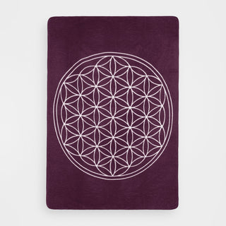 Yogadecke Blume des Lebens – 100 % Baumwolle | Regional gefertigt | Nachhaltig & vielseitig