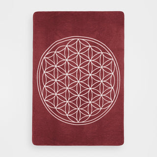 Yogadecke Blume des Lebens – 100 % Baumwolle | Regional gefertigt | Nachhaltig & vielseitig