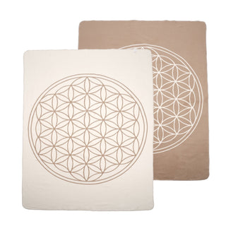 Yogadecke Blume des Lebens – 100 % Baumwolle | Regional gefertigt | Nachhaltig & vielseitig
