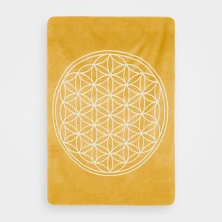 Yogadecke Blume des Lebens – 100 % Baumwolle | Regional gefertigt | Nachhaltig & vielseitig