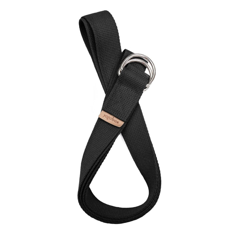 Yogagurt mit D-Ringen – 100 % Baumwolle, regional hergestellt — YOVANA GmbH • yogabox.de