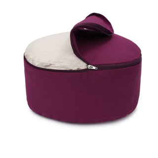 Glückssitz® Classic D – 100 % Baumwolle | Regional gefertigt | Ergonomisches Meditationskissen