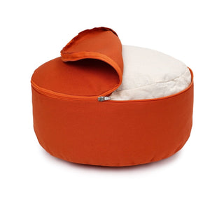 Glückssitz® Classic D – 100 % Baumwolle | Regional gefertigt | Ergonomisches Meditationskissen