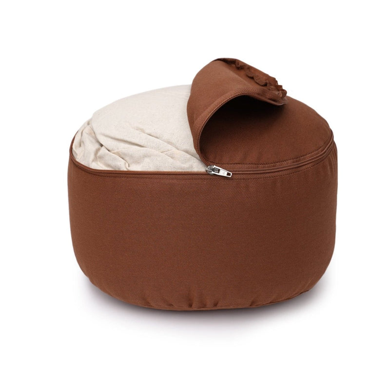 Glückssitz® Classic Small D Meditation Cushion – 100% Cotton, Buckwheat Hulls, Handmade — Ansicht 16