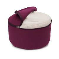 Glückssitz® Classic Small D Meditation Cushion – 100% Cotton, Buckwheat Hulls, Handmade — Ansicht 12