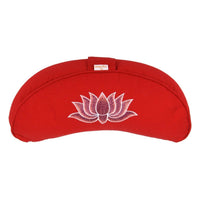Yoga Cushion Half Moon BASIC Lotus Embroidery Multicolor – Meditation Cushion — Ansicht 1