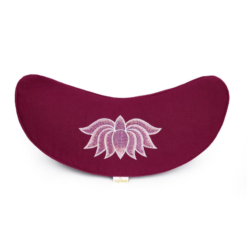Yoga Cushion Half Moon BASIC Lotus Embroidery Multicolor – Meditation Cushion — Ansicht 7