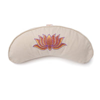 Yoga Cushion Half Moon BASIC Lotus Embroidery Multicolor – Meditation Cushion — Ansicht 9