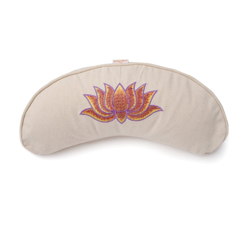 Yoga Cushion Half Moon BASIC Lotus Embroidery Multicolor – Meditation Cushion — Ansicht 9