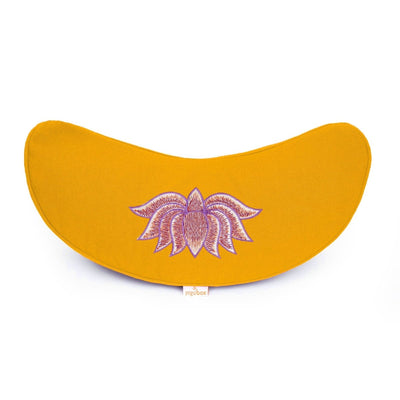 Yoga Cushion Half Moon BASIC Lotus Embroidery Multicolor – Meditation Cushion