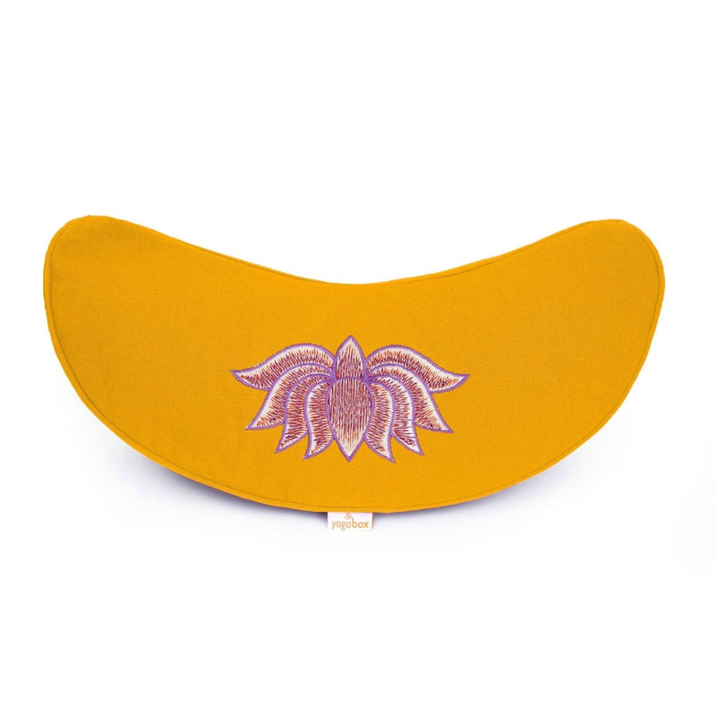 Yoga Cushion Half Moon BASIC Lotus Embroidery Multicolor – Meditation Cushion — Ansicht 3