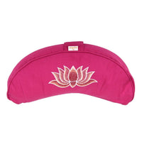 Yoga Cushion Half Moon BASIC Lotus Embroidery Multicolor – Meditation Cushion — Ansicht 26