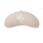Yogakissen Halbmond BASIC Lotus Stick weiß – Meditationskissen Buchweizen
